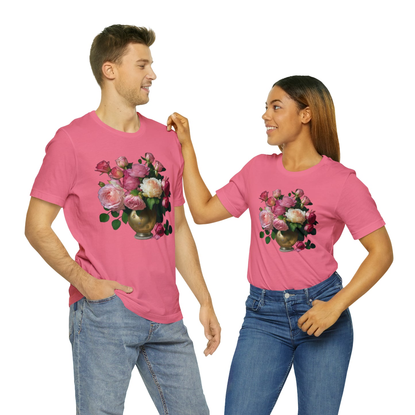 American Beauty Roses -- Unisex Jersey Short Sleeve Tee