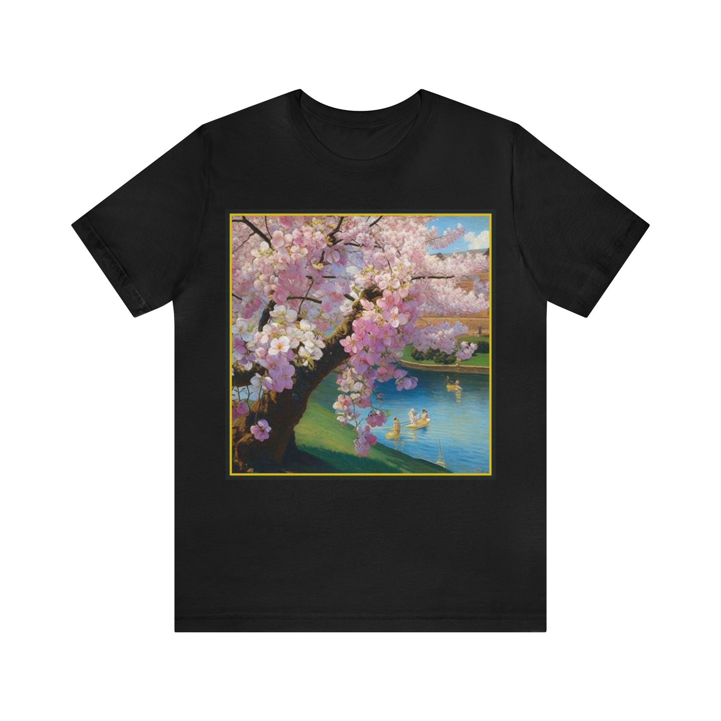 Cherry Blossoms -- Unisex Jersey Short Sleeve Tee