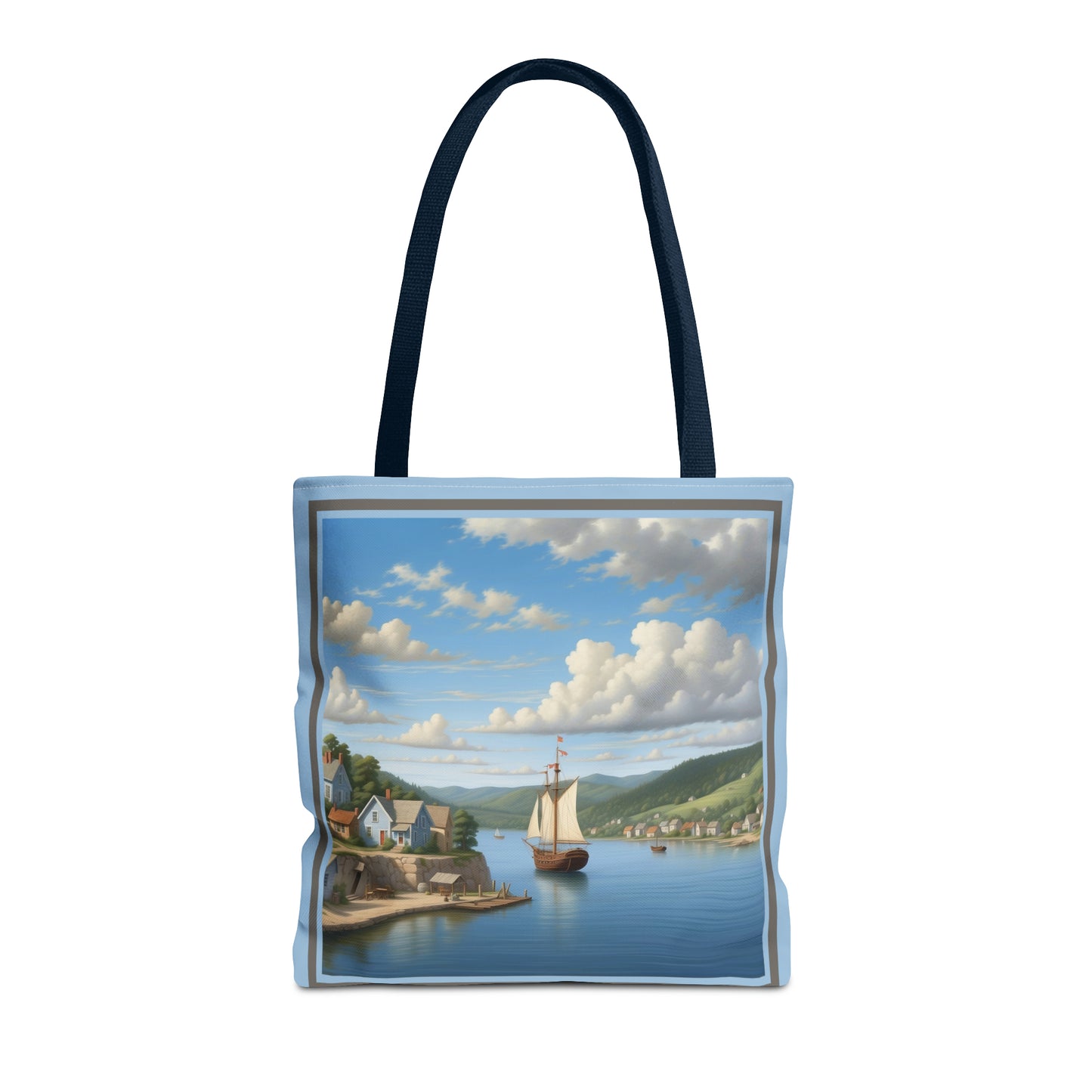 Coastal Village Tote Bag (AOP)