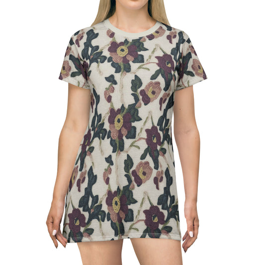 Needlepoint Print 101 -- T-Shirt Dress (AOP)