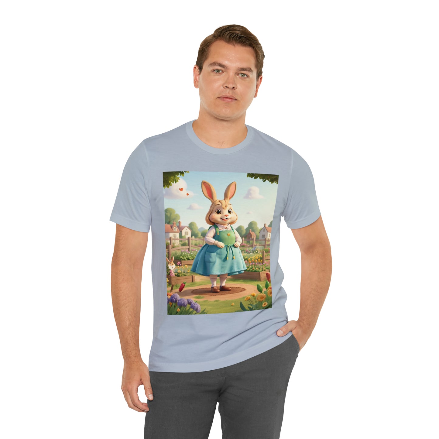 Rabbit Gardener -- Unisex Jersey Short Sleeve Tee