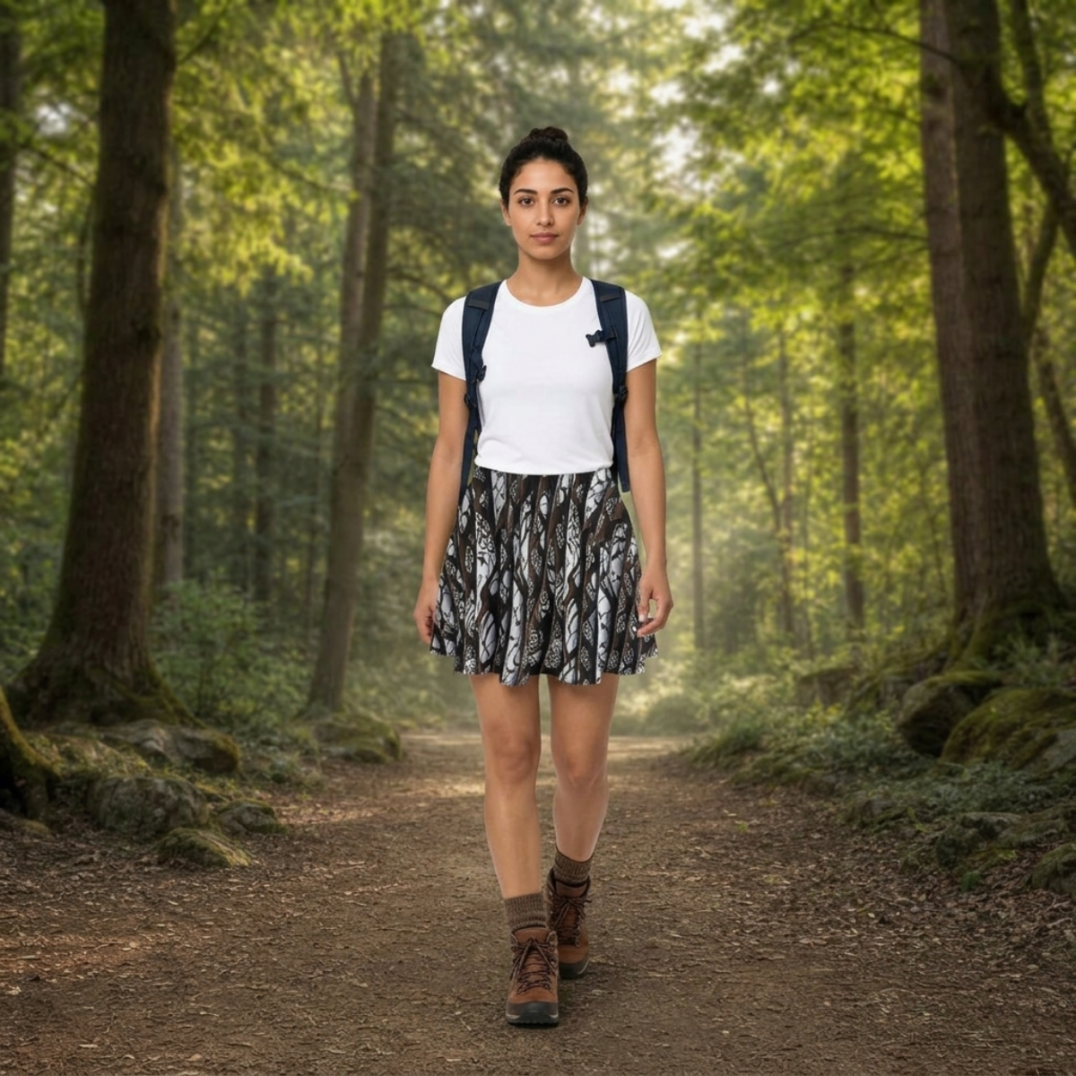 Chocolate & Vanilla -- Women's Bazyrey Skirt w/2 pockets
