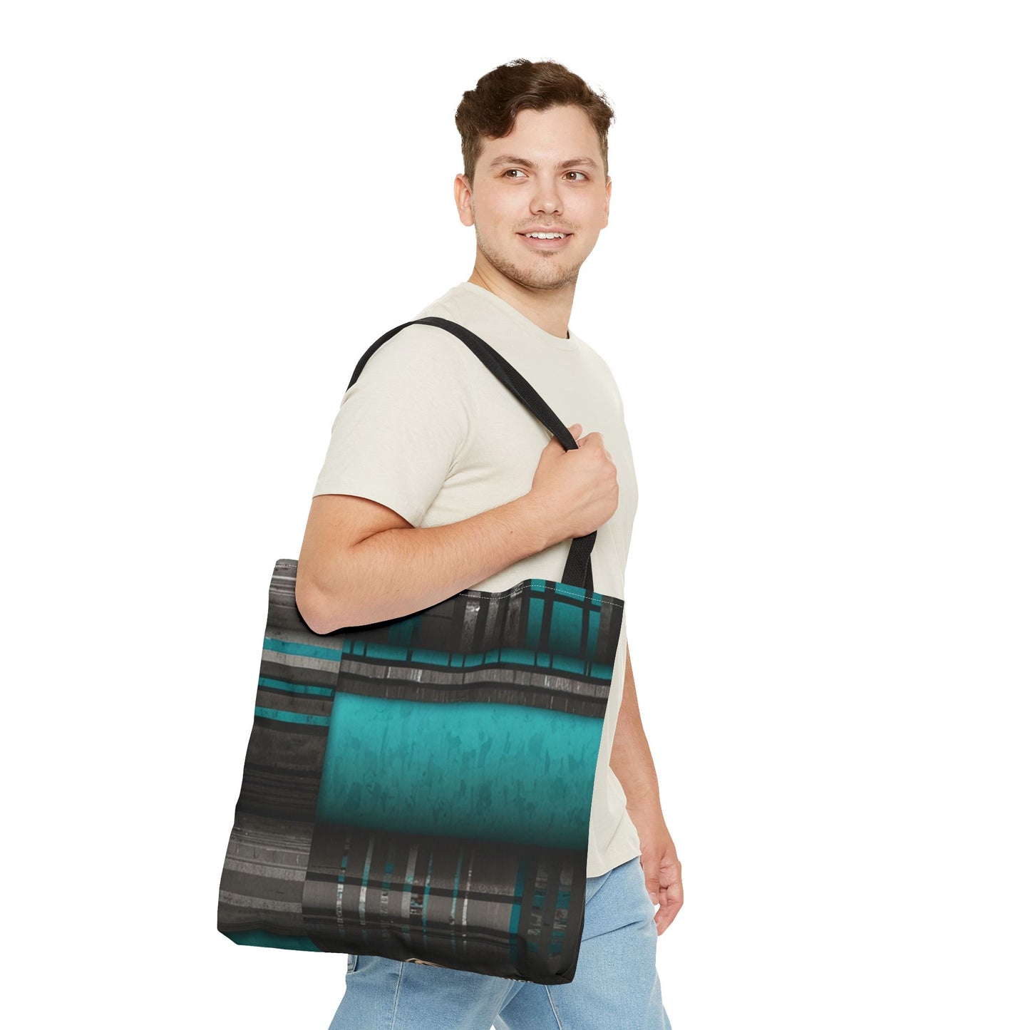 Modern Geometric Tote Bag - Stylish and Functional for Everyday Use