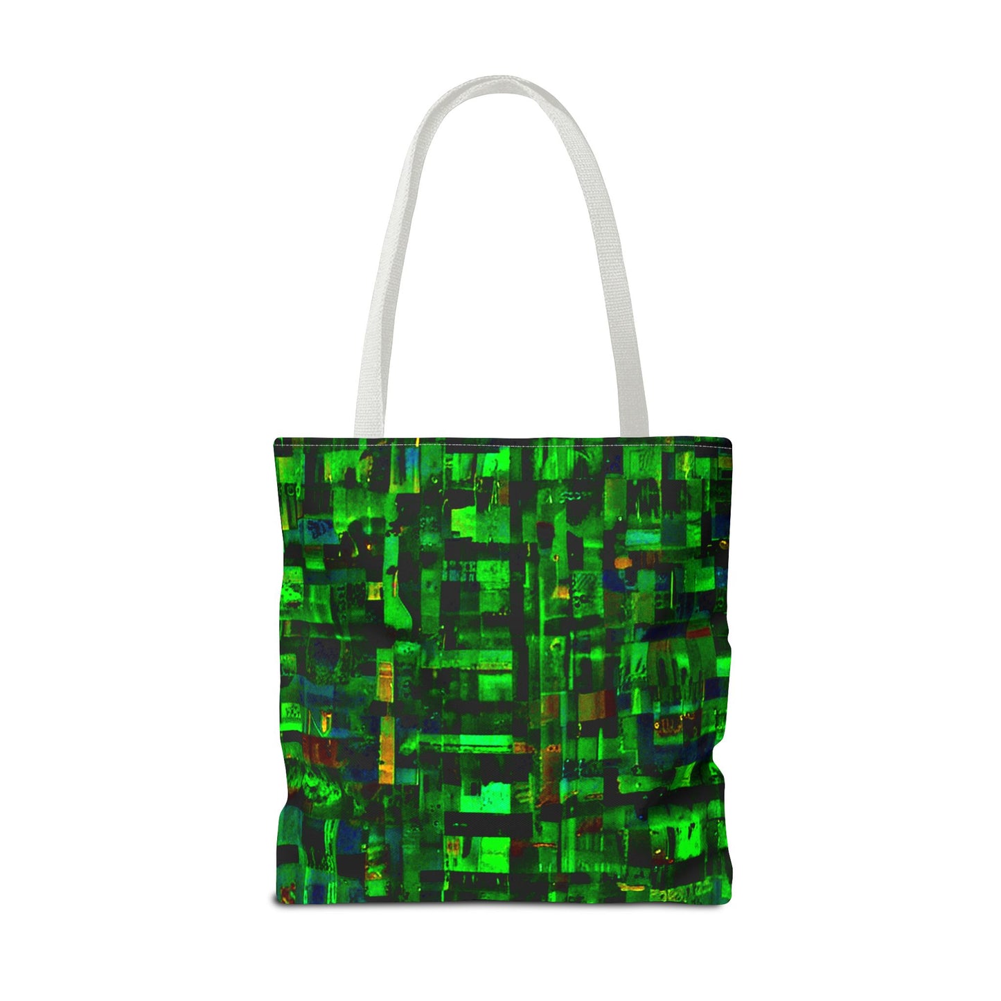 Mother Board - Vibrant Green Abstract Tote Bag - Stylish Eco-Friendly Carryall
