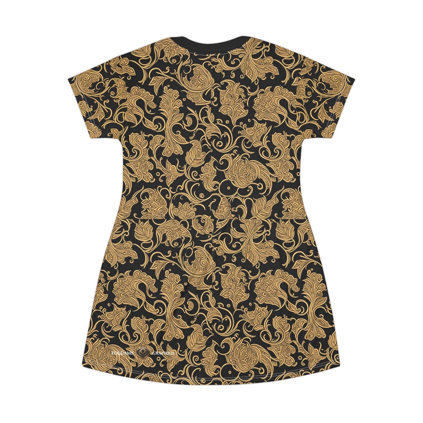 Golden Knight -- T-Shirt Dress (AOP)