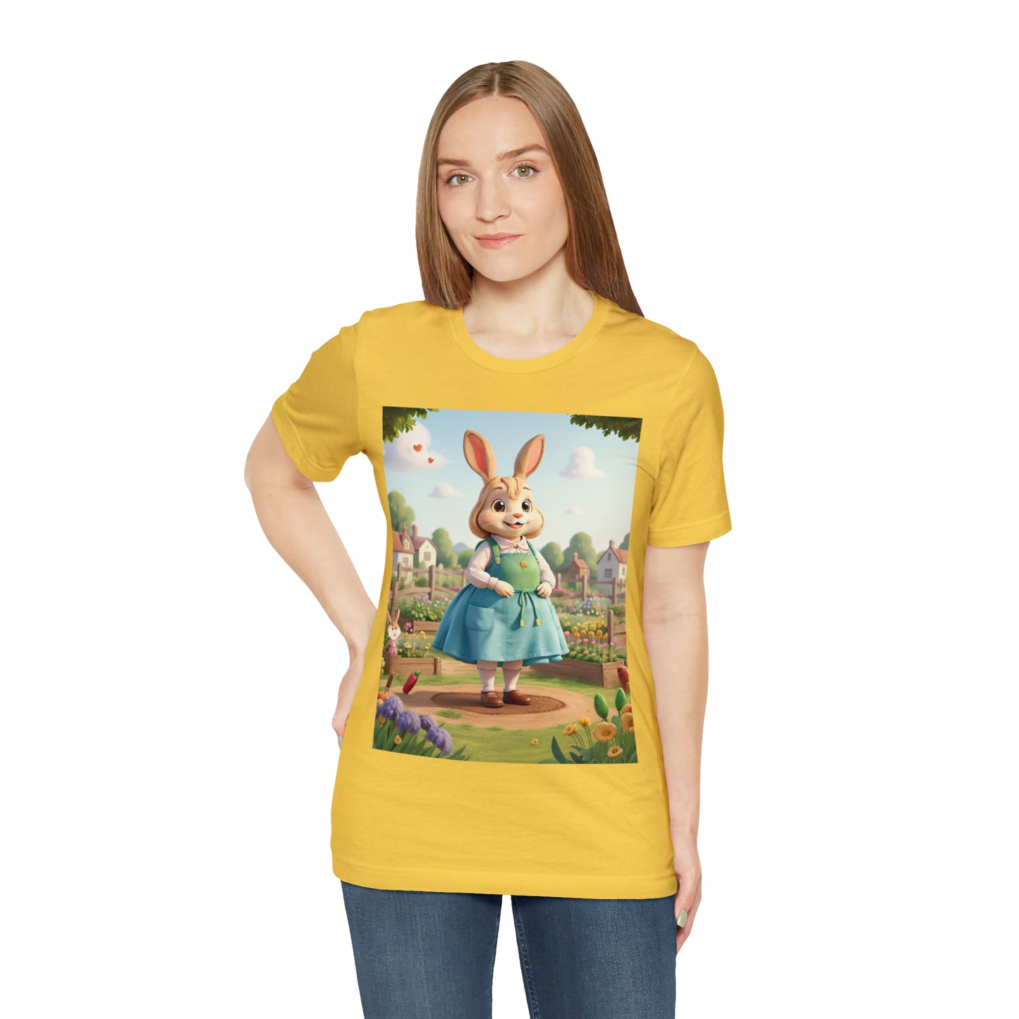 Rabbit Gardener -- Unisex Jersey Short Sleeve Tee