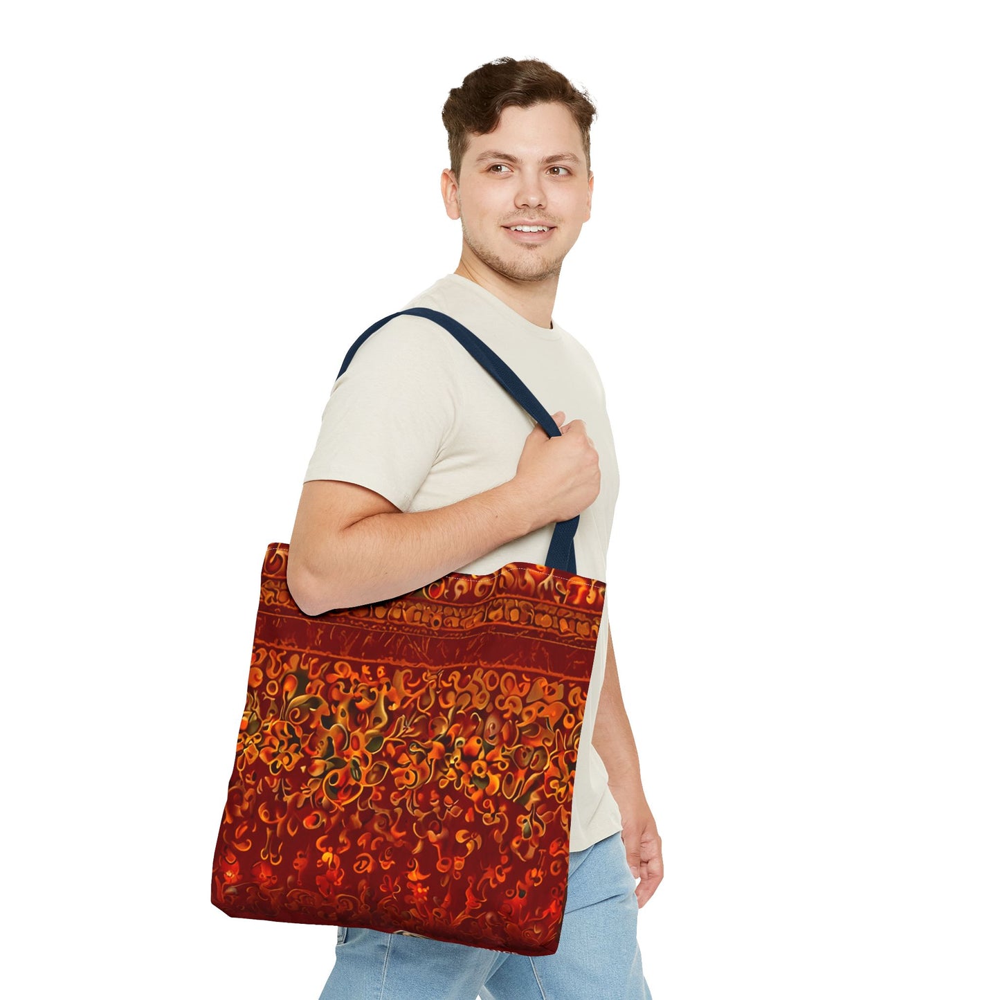 Corlu - Bohemian Floral Tote Bag - Vibrant and Stylish Carryall for Everyday Adventures