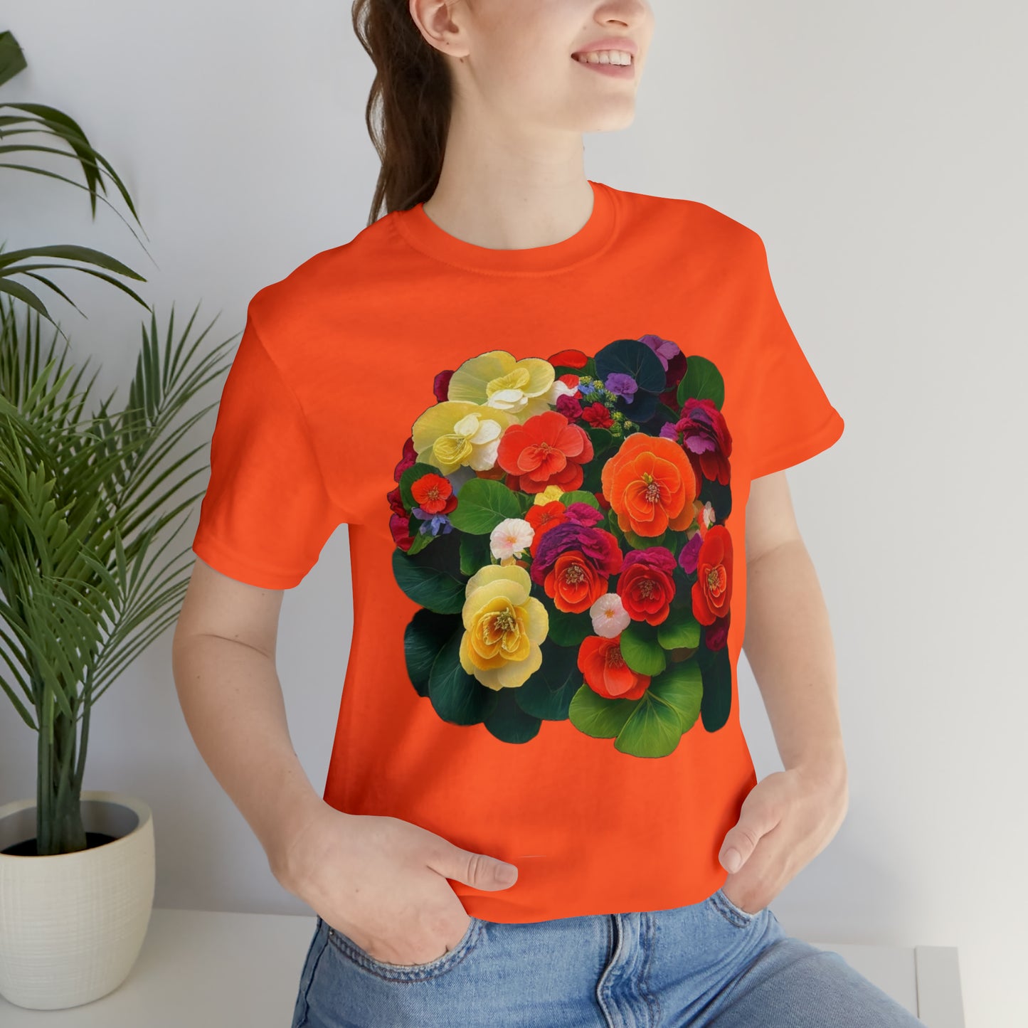 Begonia -- Unisex Jersey Short Sleeve Tee