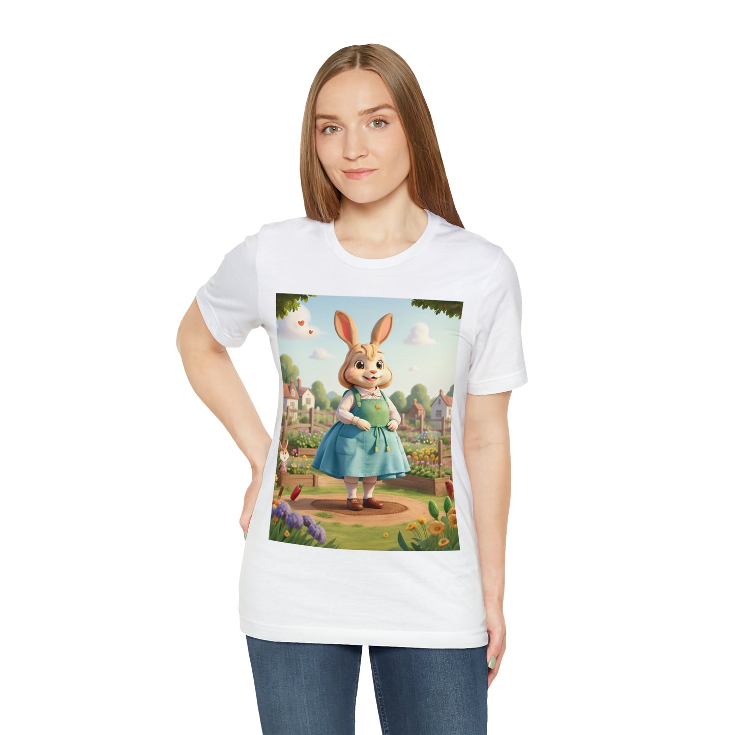 Rabbit Gardener -- Unisex Jersey Short Sleeve Tee