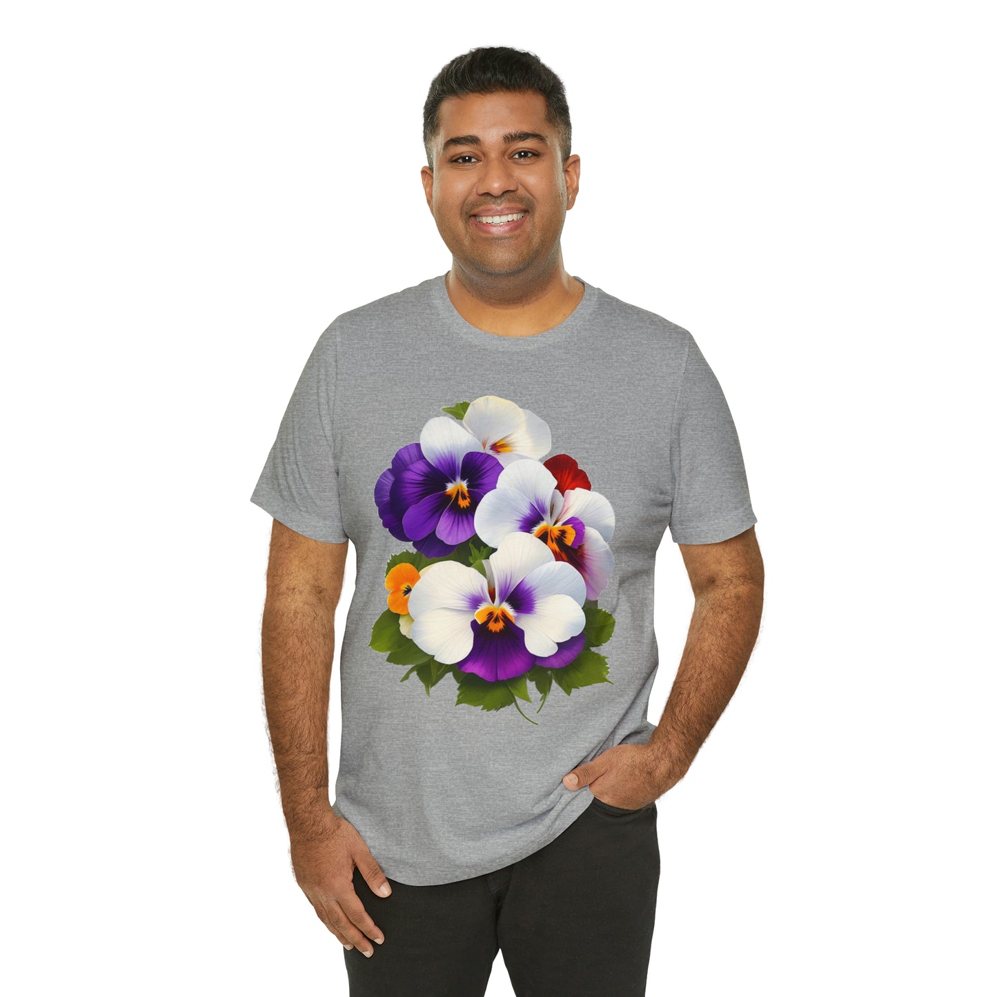 Pansies -- Unisex Jersey Short Sleeve Tee