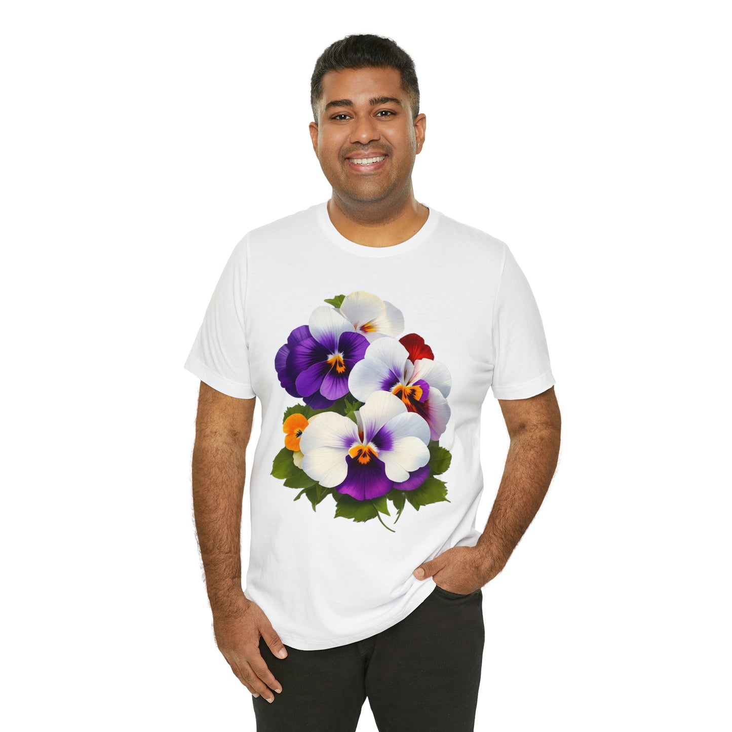 Pansies -- Unisex Jersey Short Sleeve Tee