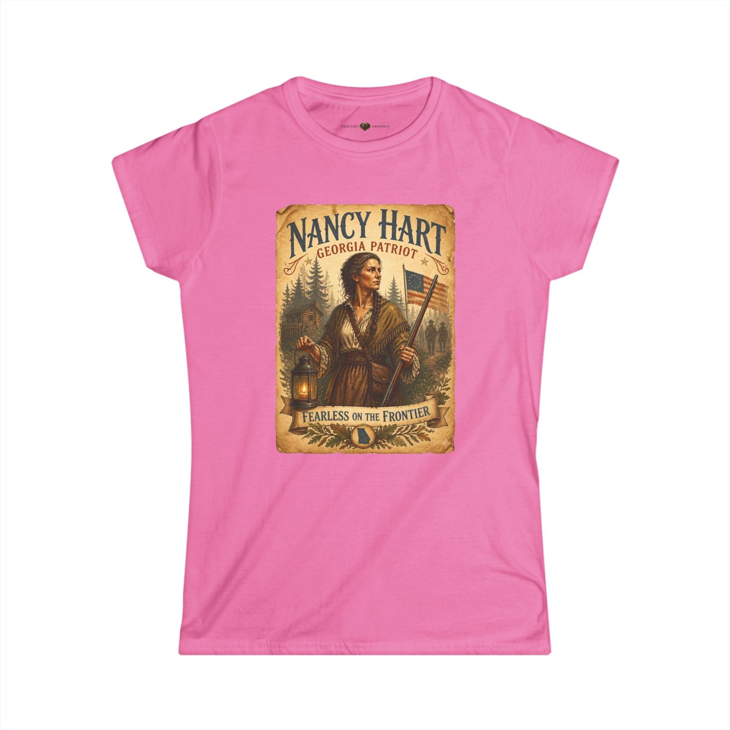 Nancy Hart 'Fearless on the Frontier' Women's Tee — "Remember the Ladies 1776"