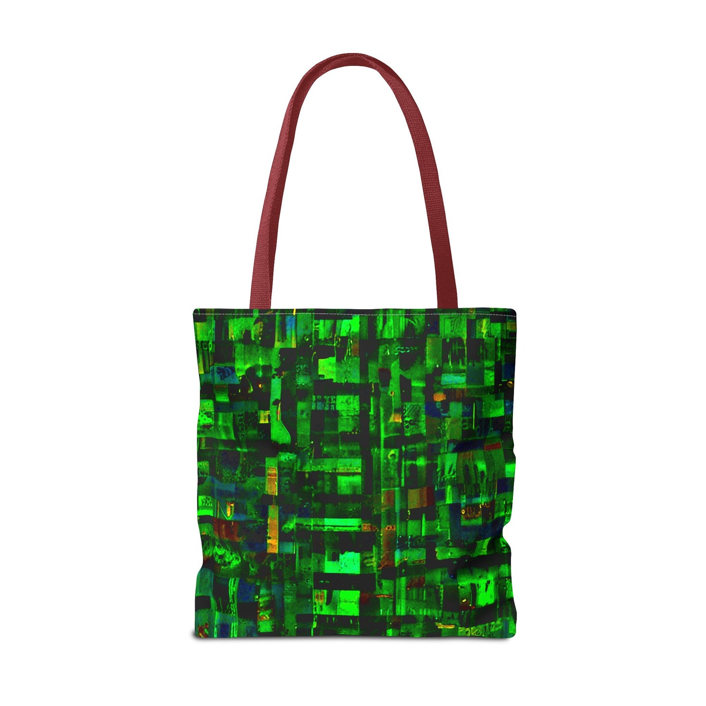Mother Board - Vibrant Green Abstract Tote Bag - Stylish Eco-Friendly Carryall