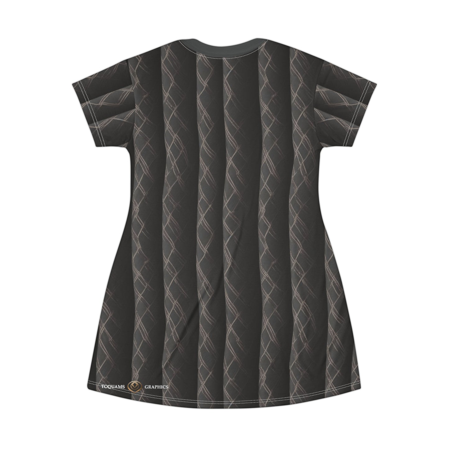 Brown Pattern -- T-Shirt Dress (AOP)