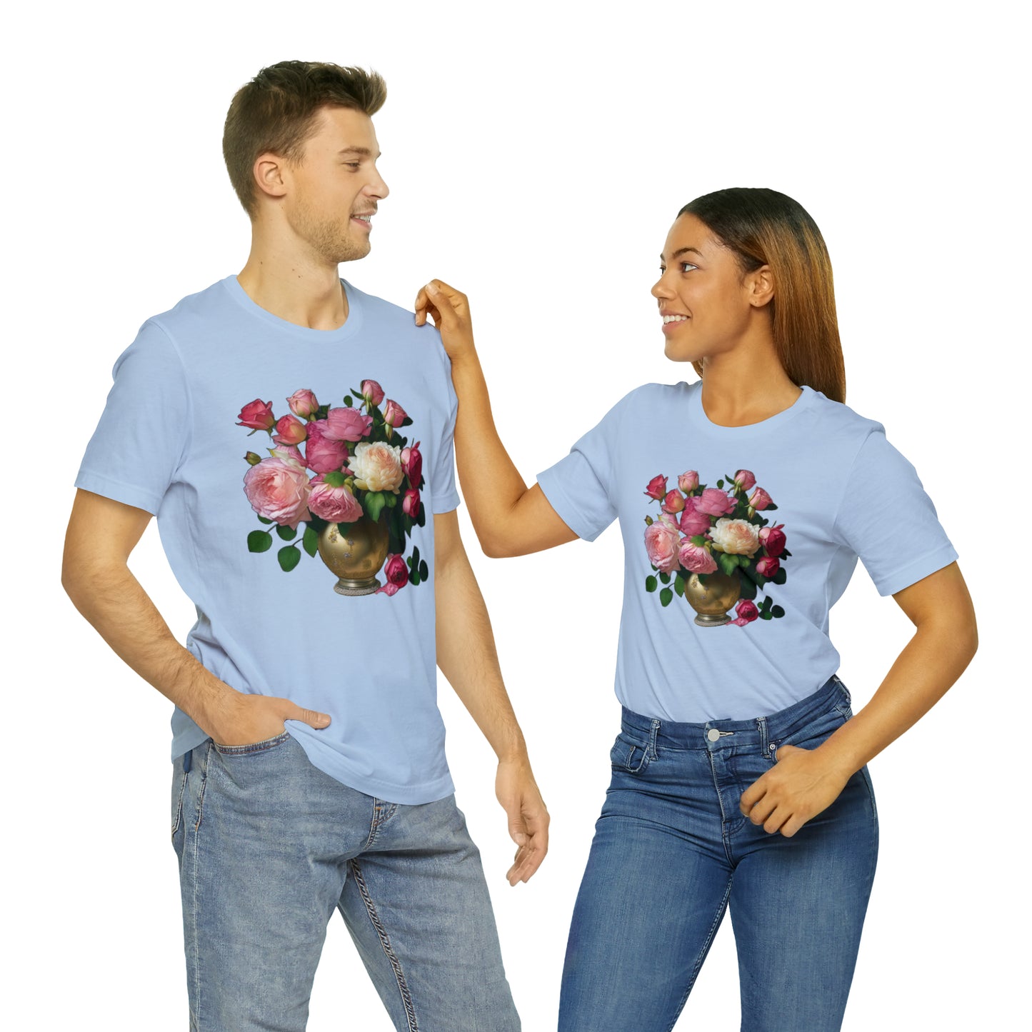 American Beauty Roses -- Unisex Jersey Short Sleeve Tee