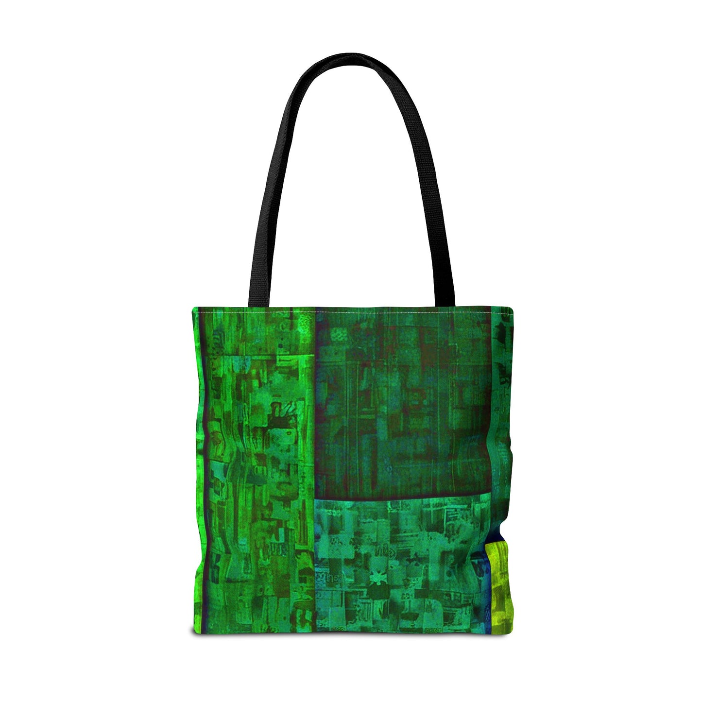 My Block - Eco-Friendly Green Abstract Tote Bag - Stylish Reusable Shopping Bag