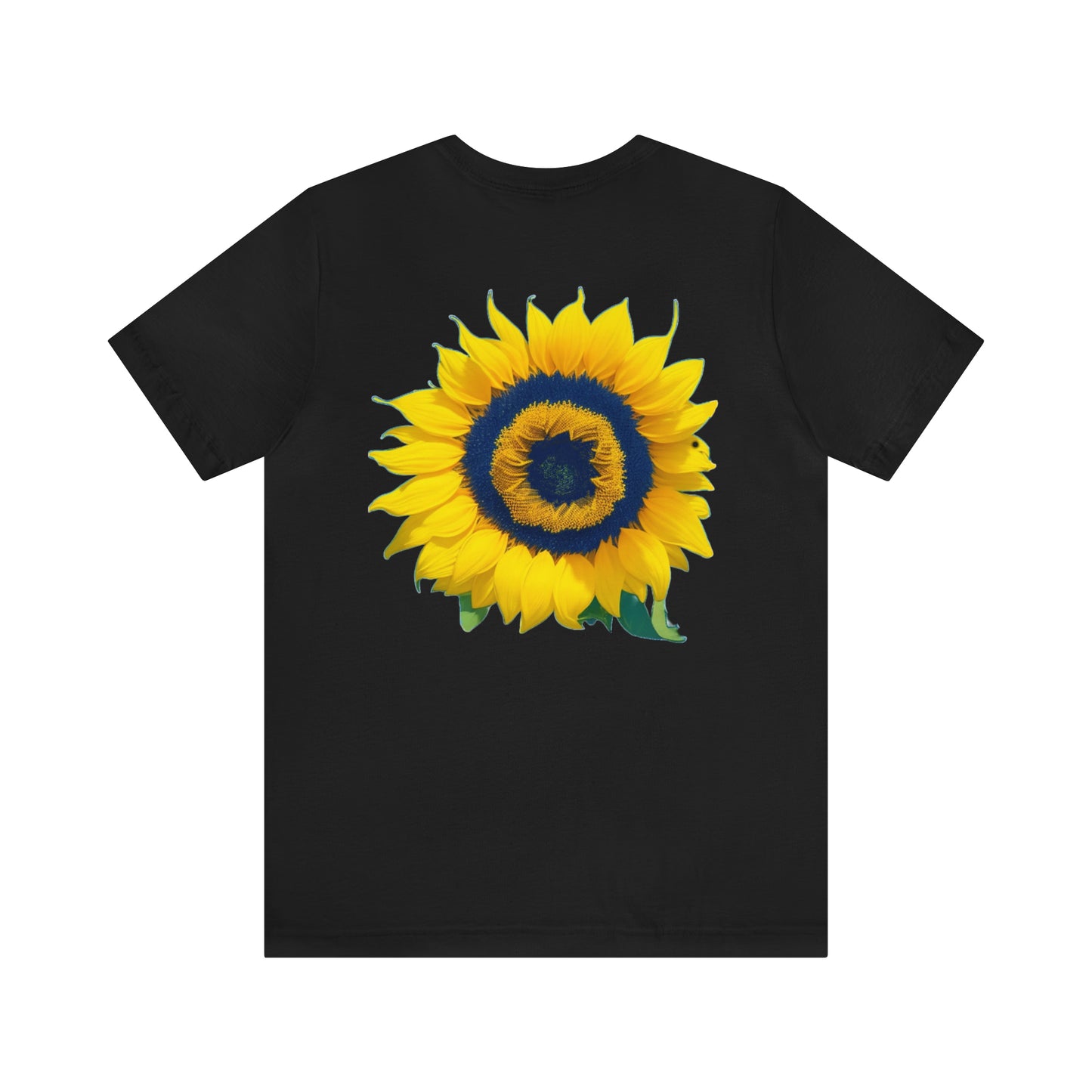 Sunflower (back) -- Unisex Jersey Short Sleeve Tee