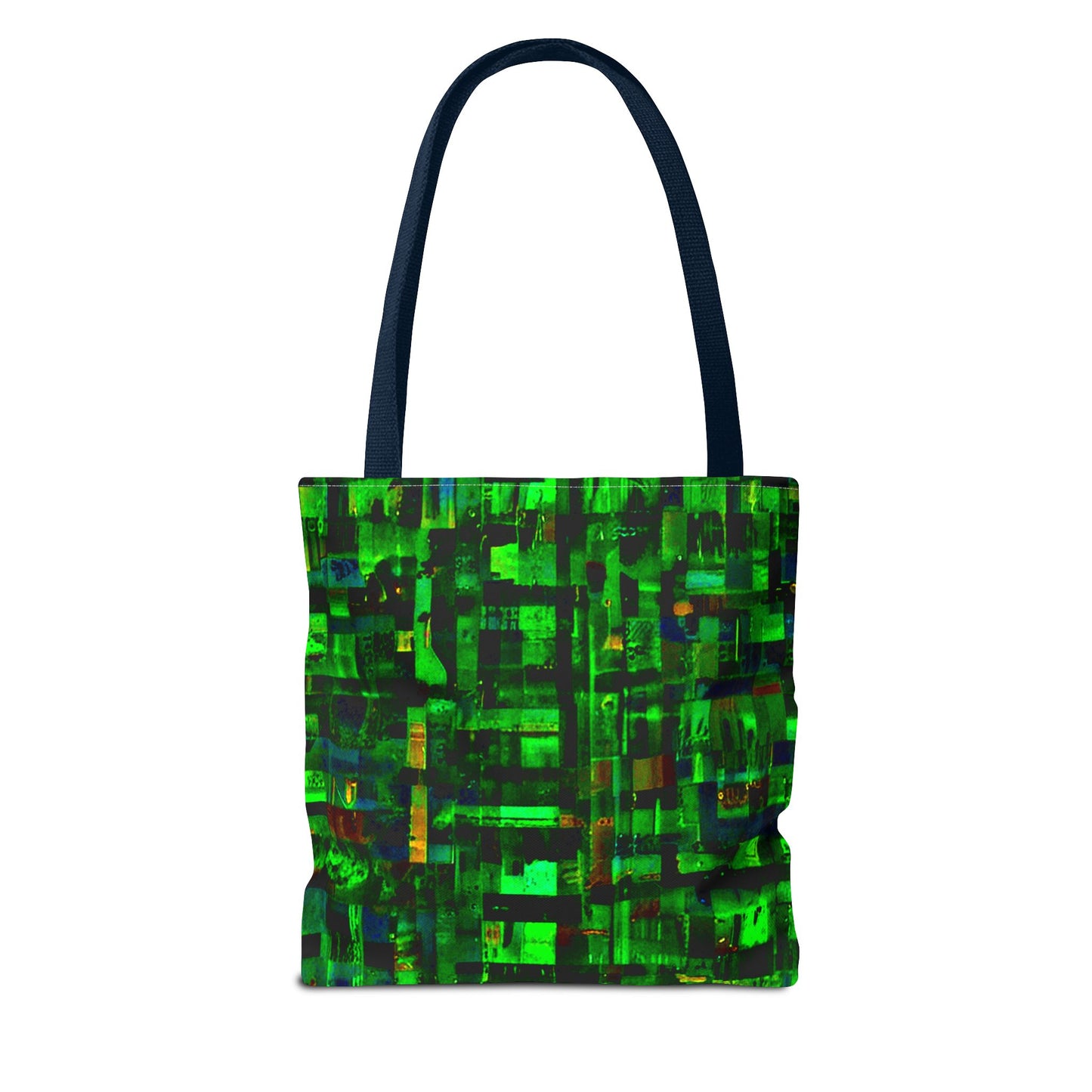 Mother Board - Vibrant Green Abstract Tote Bag - Stylish Eco-Friendly Carryall