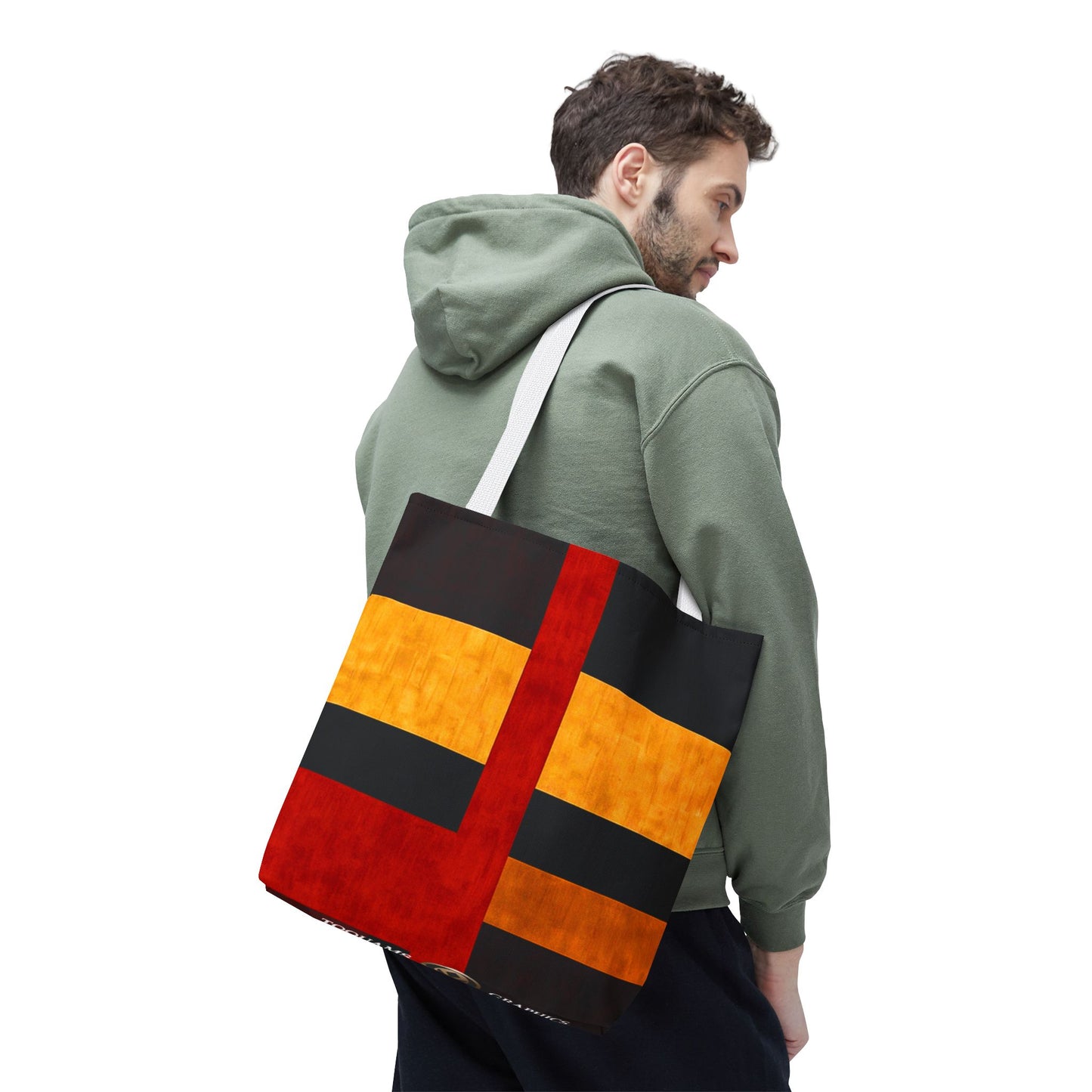 42nd Street - Vibrant Geometric Tote Bag | Stylish Reusable Shopping Bag | Perfect for Everyday Use and Gifts