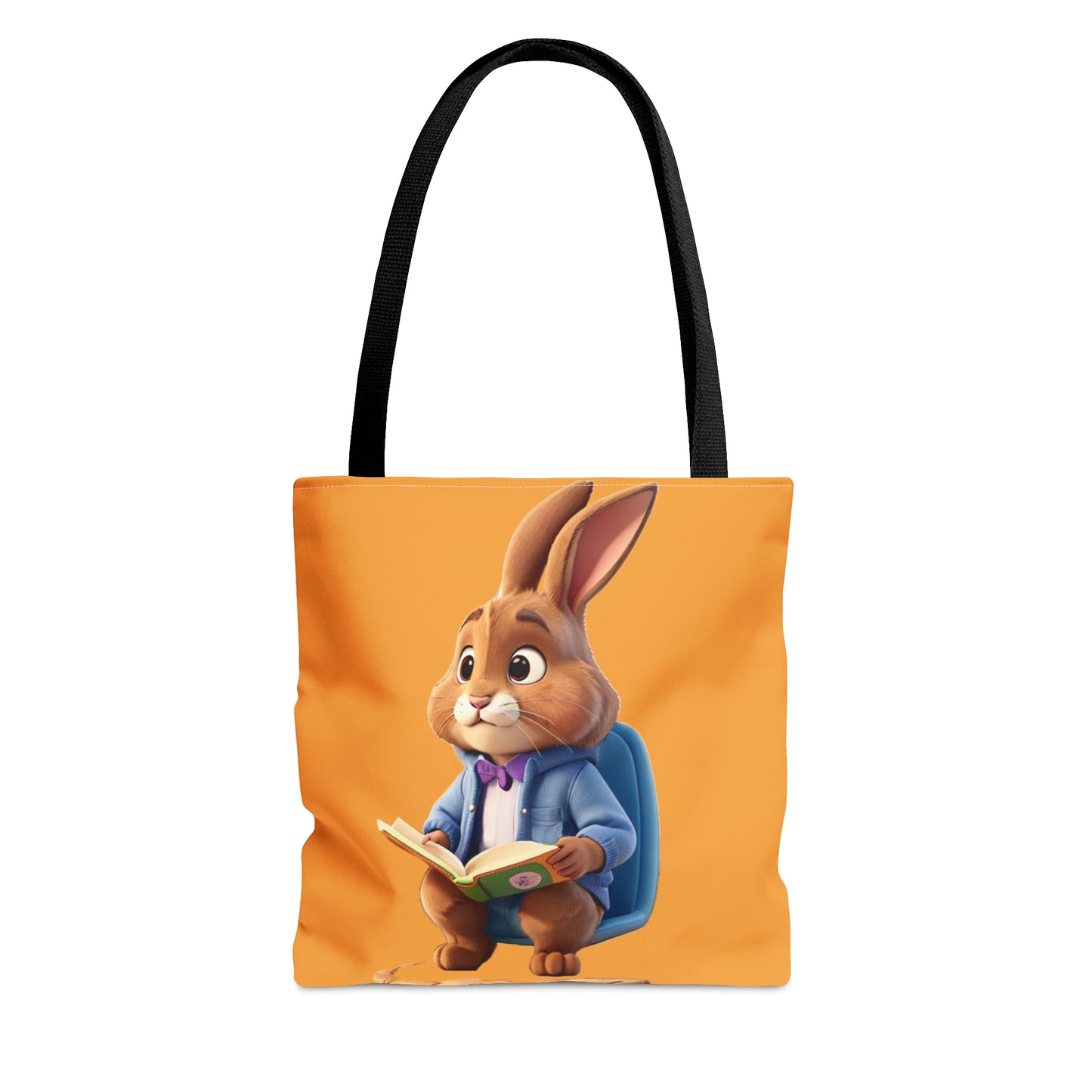 Reading Rabbit Tote Bag (AOP)