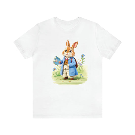 Rabbit Blue 10 -- Unisex Jersey Short Sleeve Tee