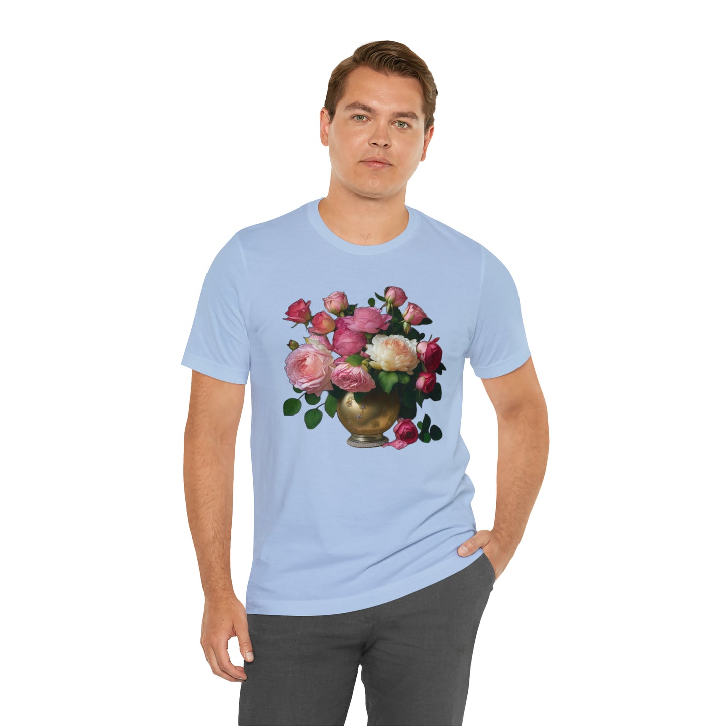 American Beauty Roses -- Unisex Jersey Short Sleeve Tee