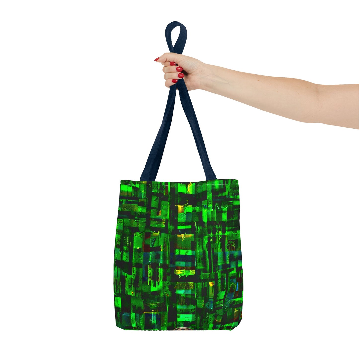 Mother Board - Vibrant Green Abstract Tote Bag - Stylish Eco-Friendly Carryall