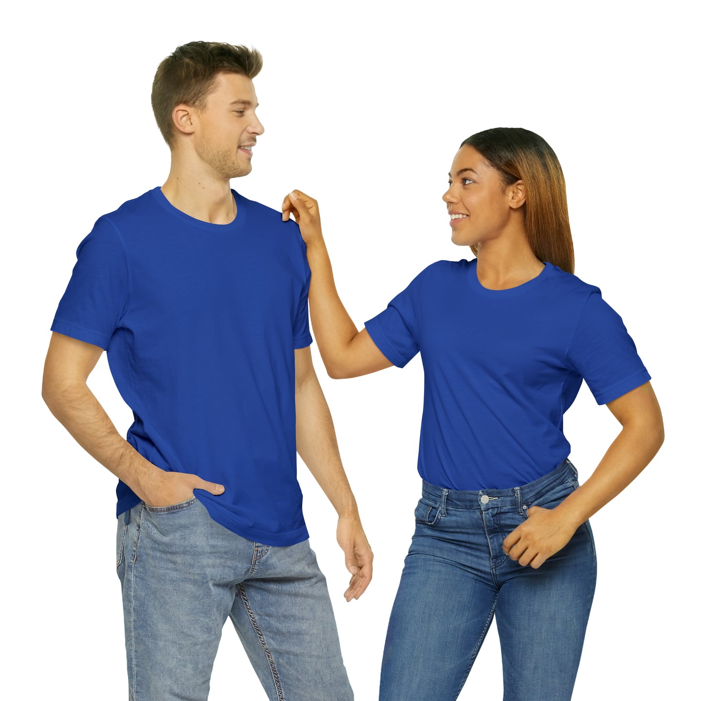 Football (Back) -- Unisex Jersey Short Sleeve Tee