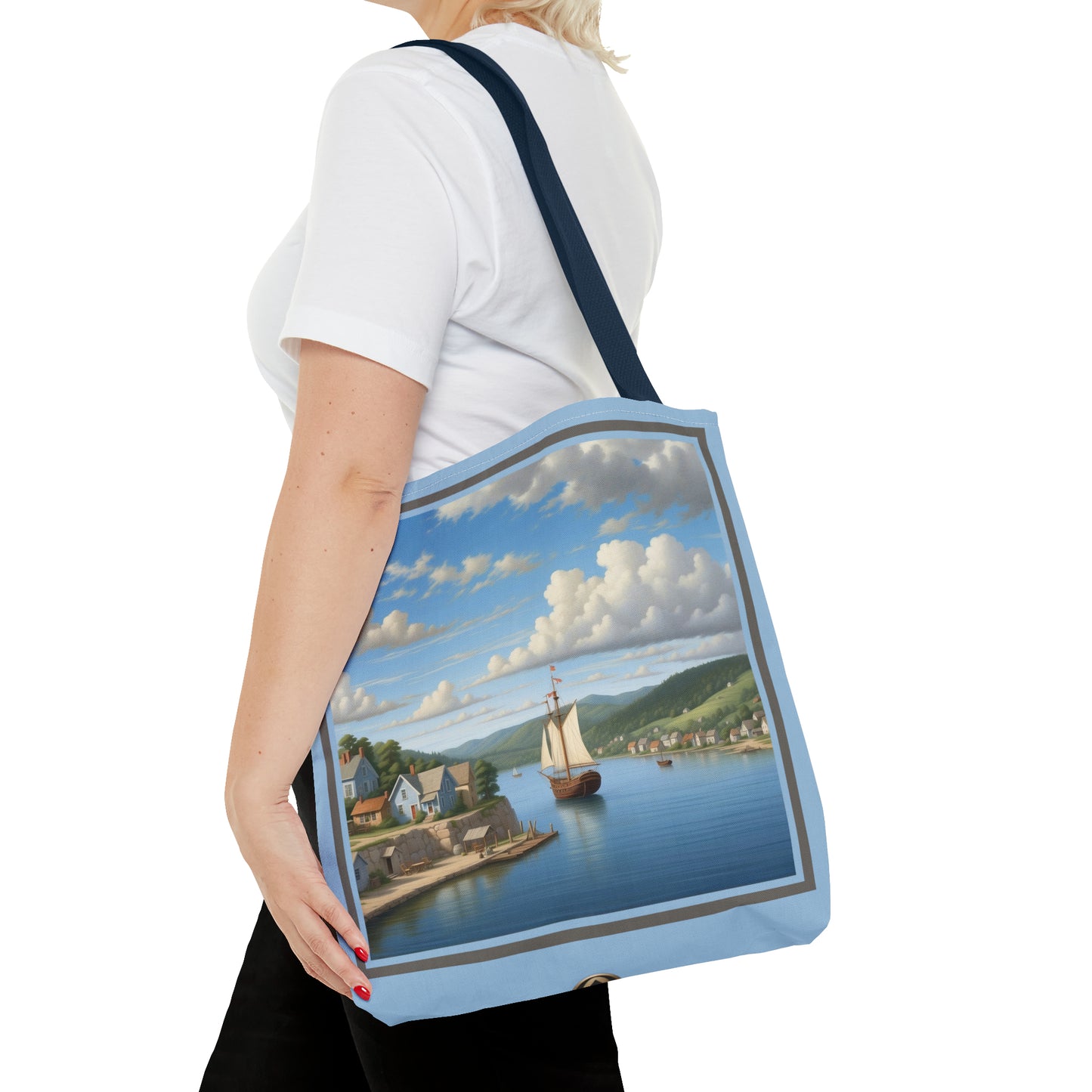 Coastal Village Tote Bag (AOP)