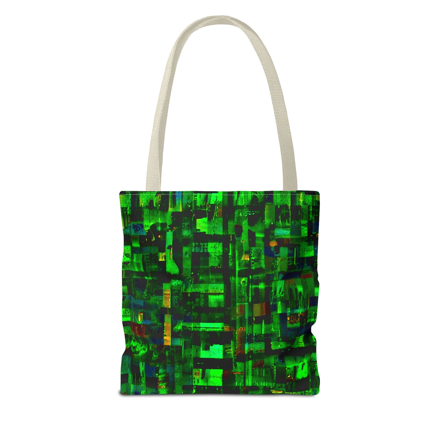 Mother Board - Vibrant Green Abstract Tote Bag - Stylish Eco-Friendly Carryall