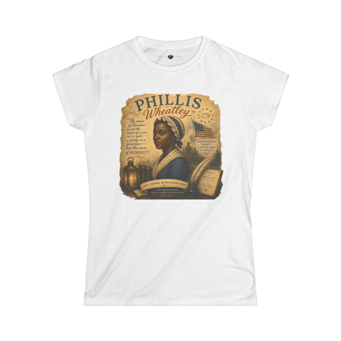 Phillis Wheatley 'Remember the Ladies 1776' Women's Tee