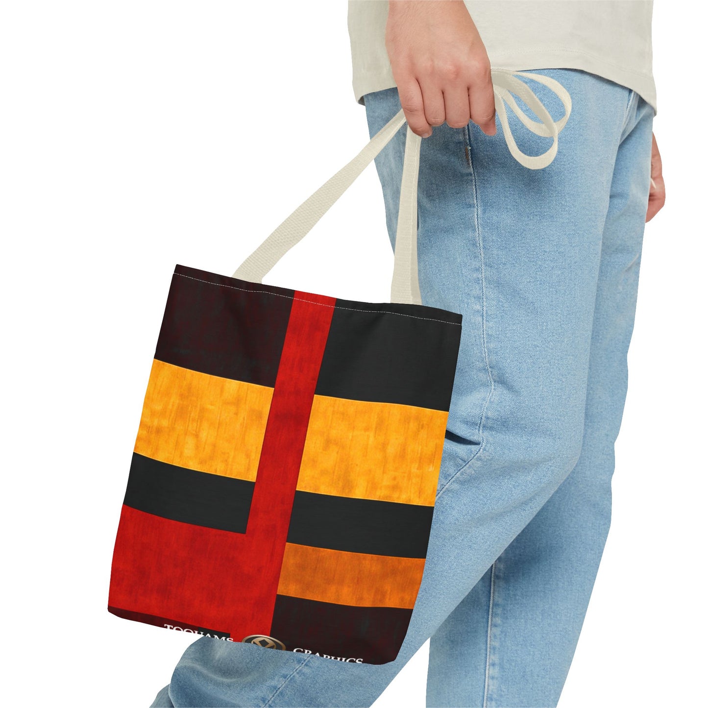 42nd Street - Vibrant Geometric Tote Bag | Stylish Reusable Shopping Bag | Perfect for Everyday Use and Gifts