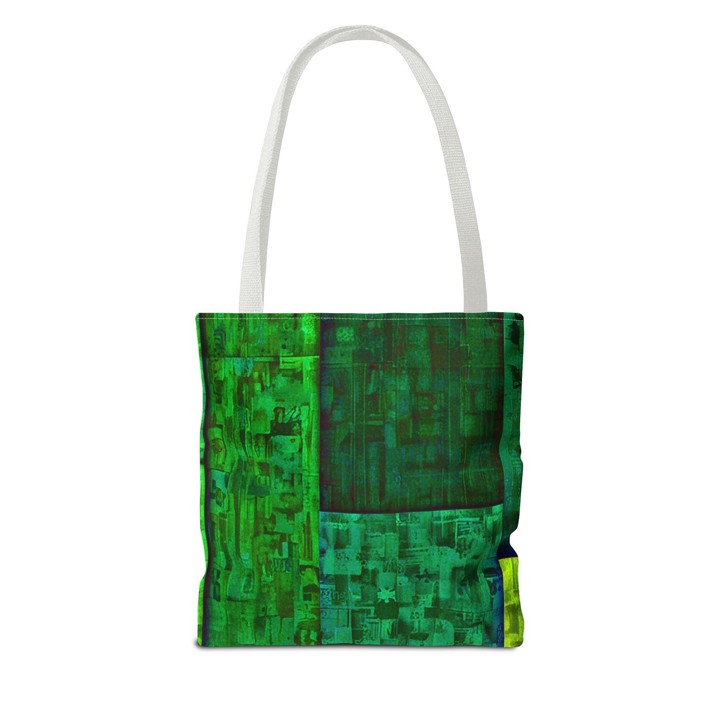 My Block - Eco-Friendly Green Abstract Tote Bag - Stylish Reusable Shopping Bag