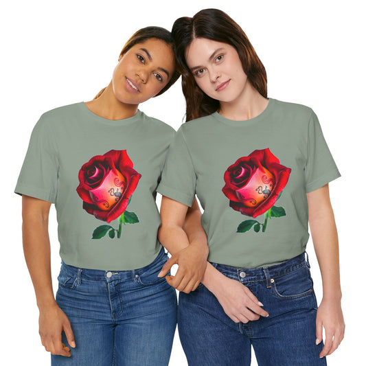 Rose Print Tee