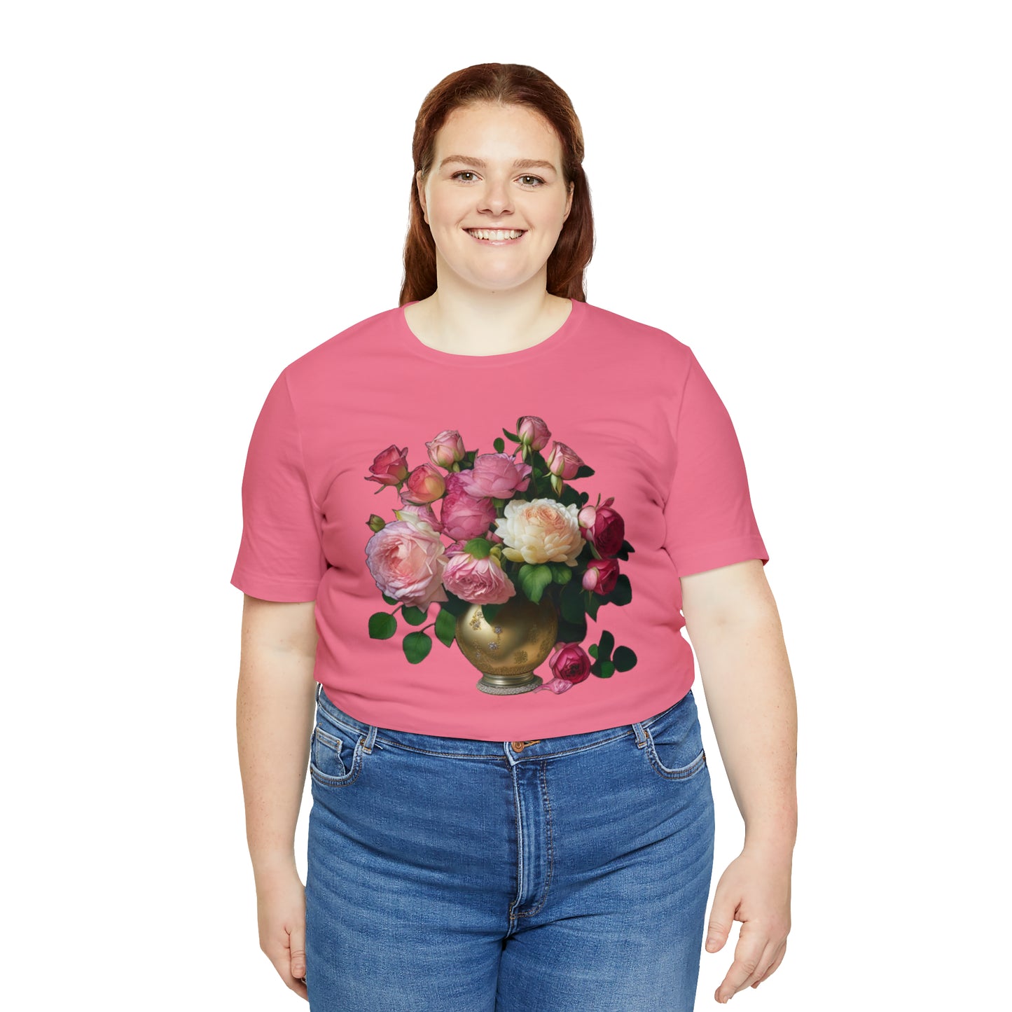 American Beauty Roses -- Unisex Jersey Short Sleeve Tee