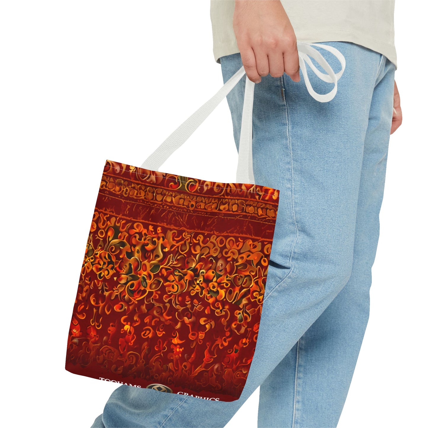 Corlu - Bohemian Floral Tote Bag - Vibrant and Stylish Carryall for Everyday Adventures