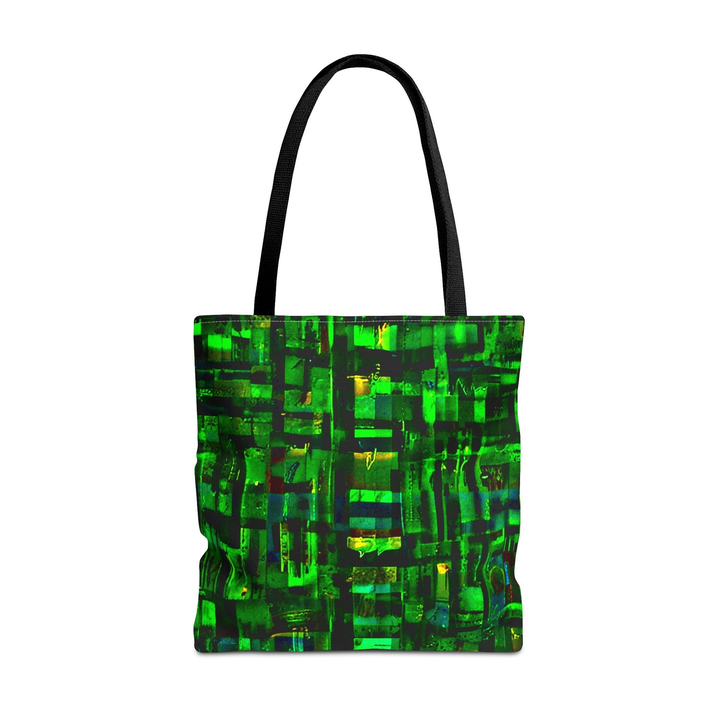 Mother Board - Vibrant Green Abstract Tote Bag - Stylish Eco-Friendly Carryall