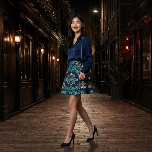Cyan -- Women's Bazyrey Skirt w/2 pockets