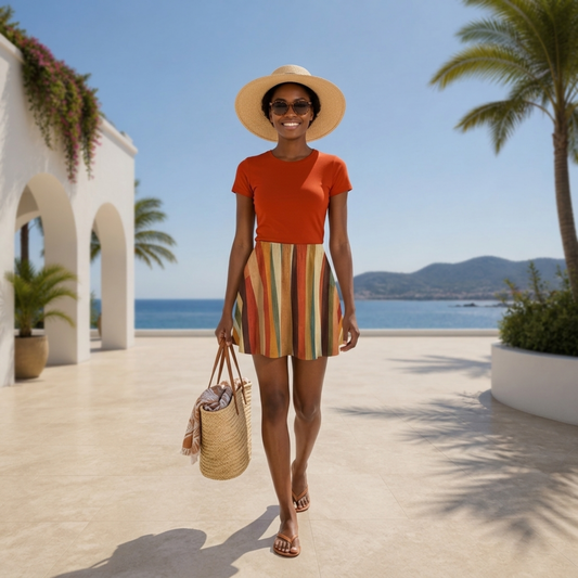 Terracotta -- Women's Bazyrey Skirt w/2 pockets