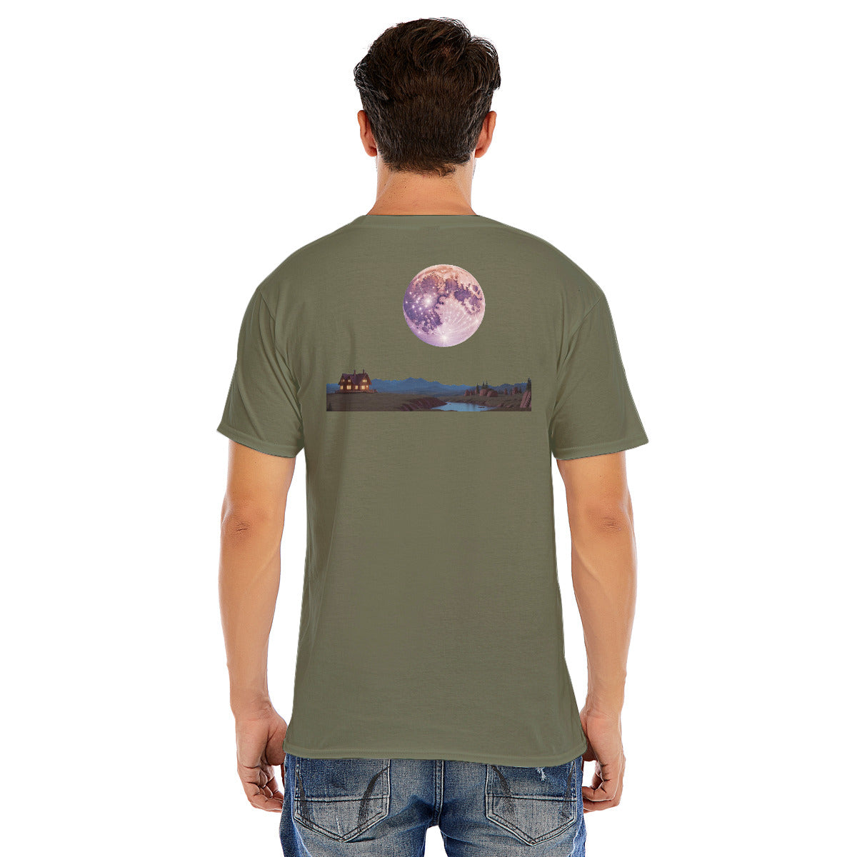 Full Moon 102 --Unisex O-neck Short Sleeve T-shirt