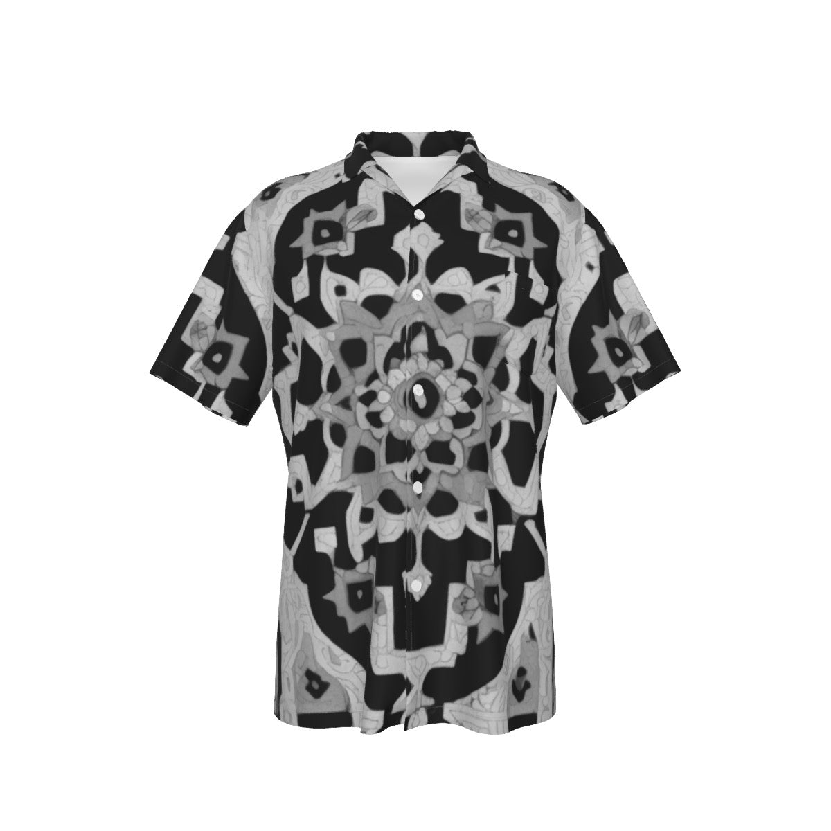 Noir -- Men's Hawaiian Shirt With Pocket
