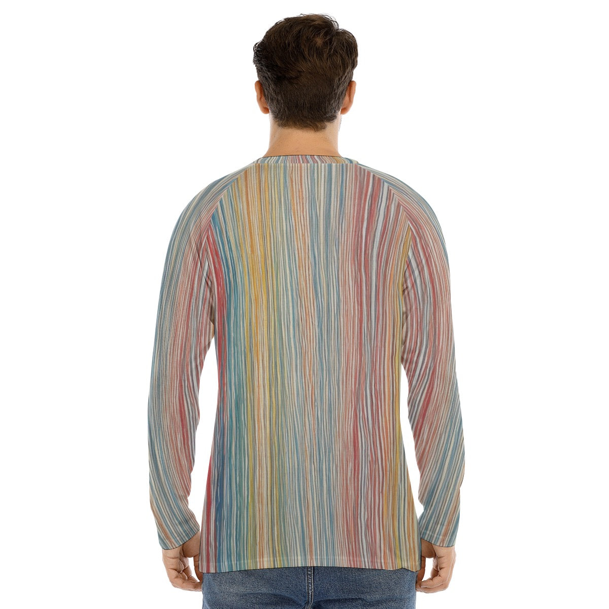 Stripes 102 -- Men's Long Sleeve T-shirt With Raglan Sleeve