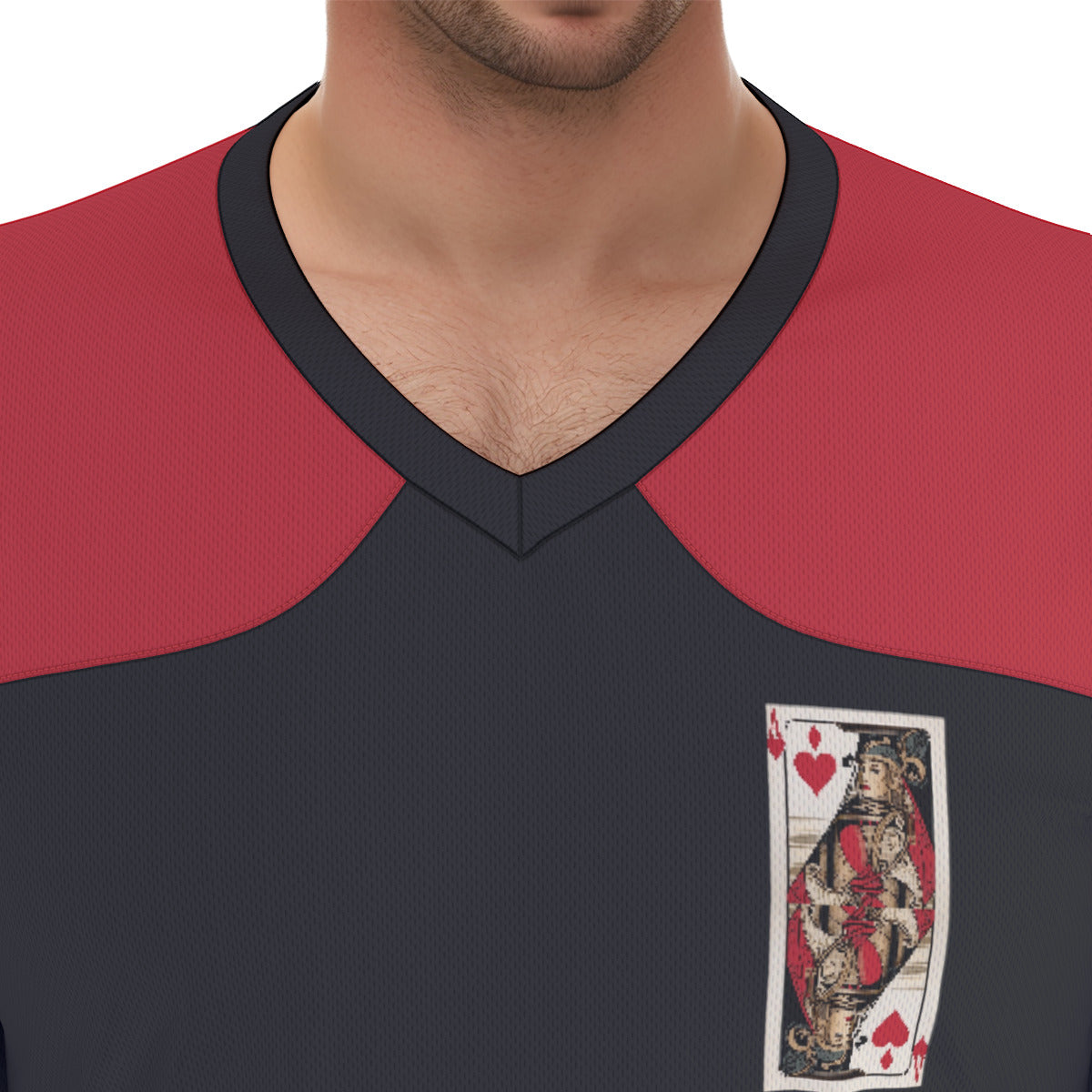 Ace of Hearts -- Men's Football Jersey