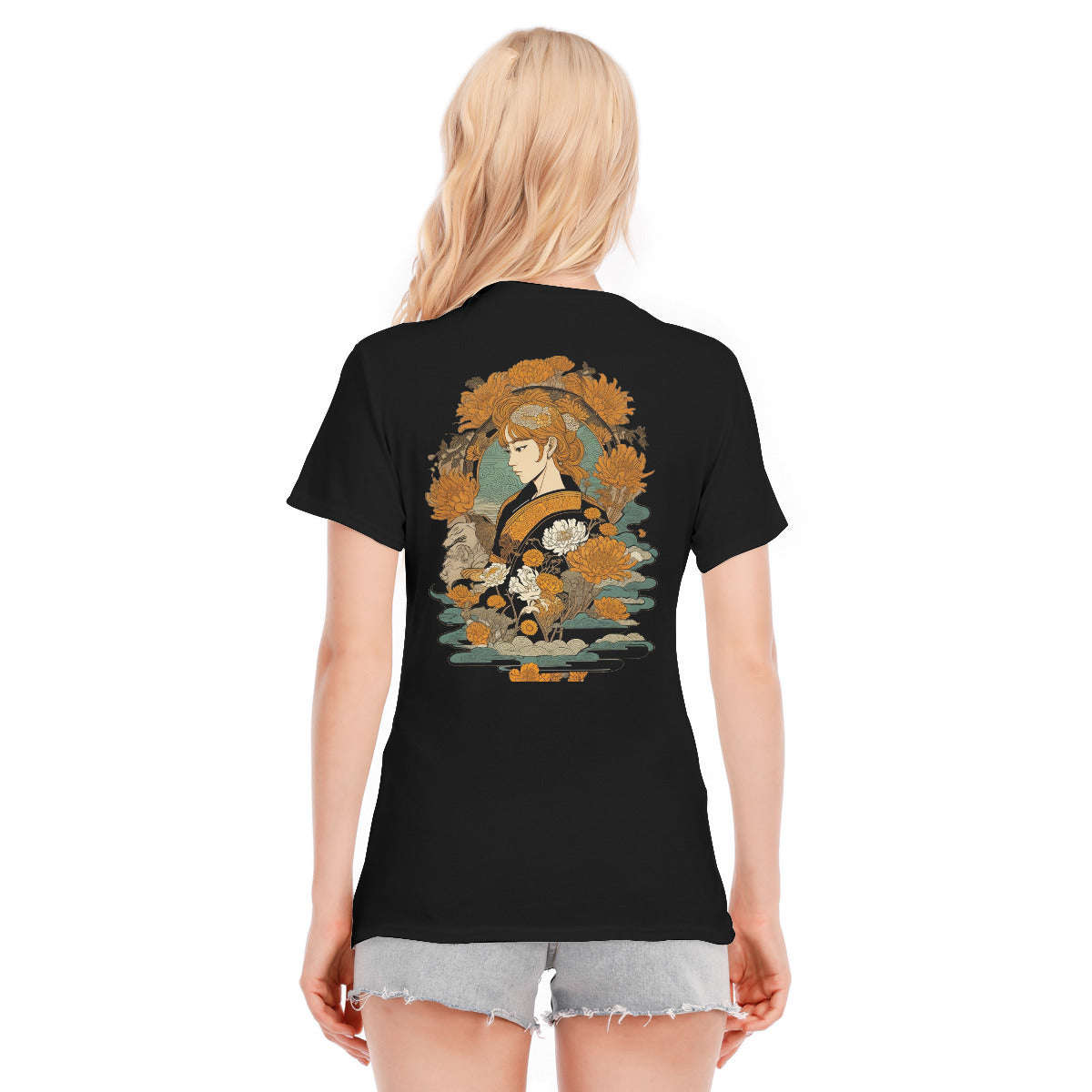 Japanese Design 106 -- Unisex O-neck Short Sleeve T-shirt