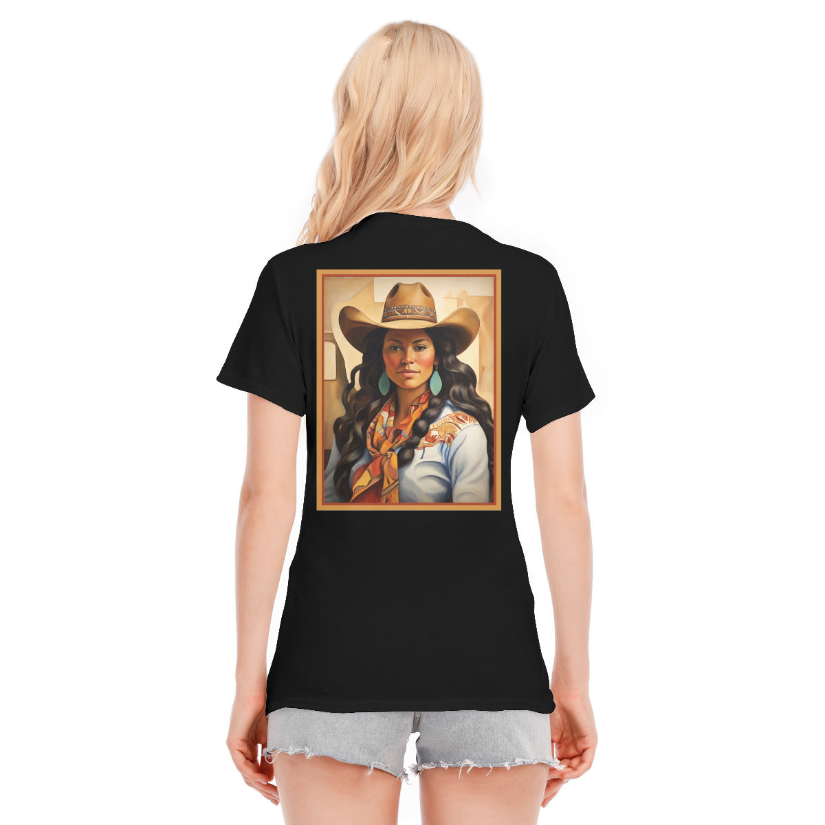 Cowgirl 104 -- Unisex O-neck Short Sleeve T-shirt