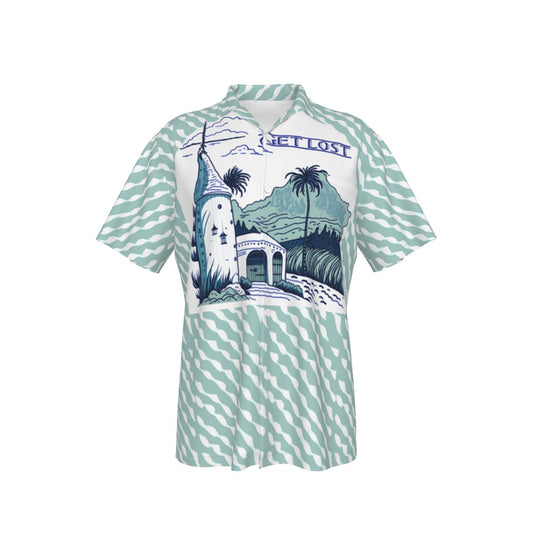 Get Lost -- Men's Hawaiian Shirt With Pocket