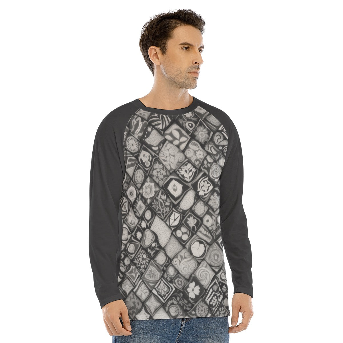 Pattern 110 -- Men's Long Sleeve T-shirt With Raglan Sleeve