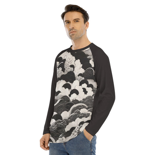 Tang 104a -- Men's Long Sleeve T-shirt With Raglan Sleeve