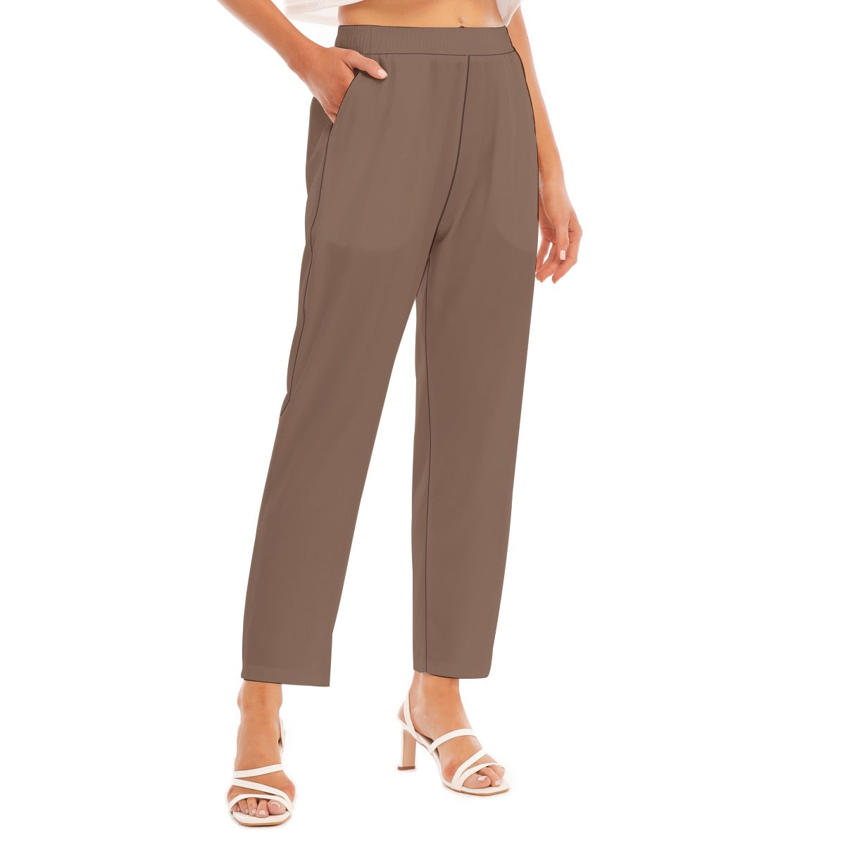 Brown -- Women's Loose Straight-leg Pants