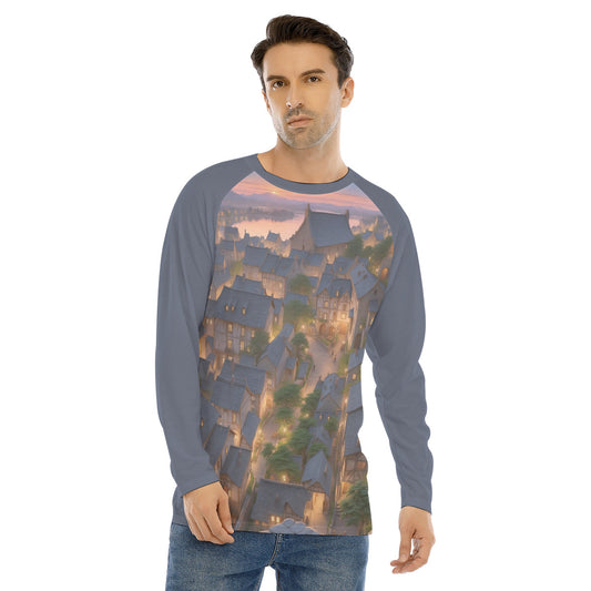 Citiscape 102 -- Men's Long Sleeve T-shirt With Raglan Sleeve